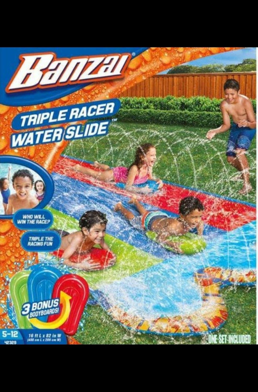 Pool triple slide