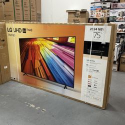 75” LG UT8000 4K SMART TV