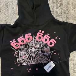 Black and Pink Spider Hoodie