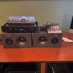 Audio Studio Amp And Speakers 