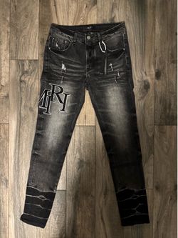 Black amiri jeans