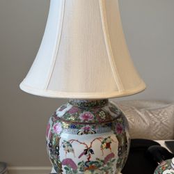 Vintage Rose Famille Lamp