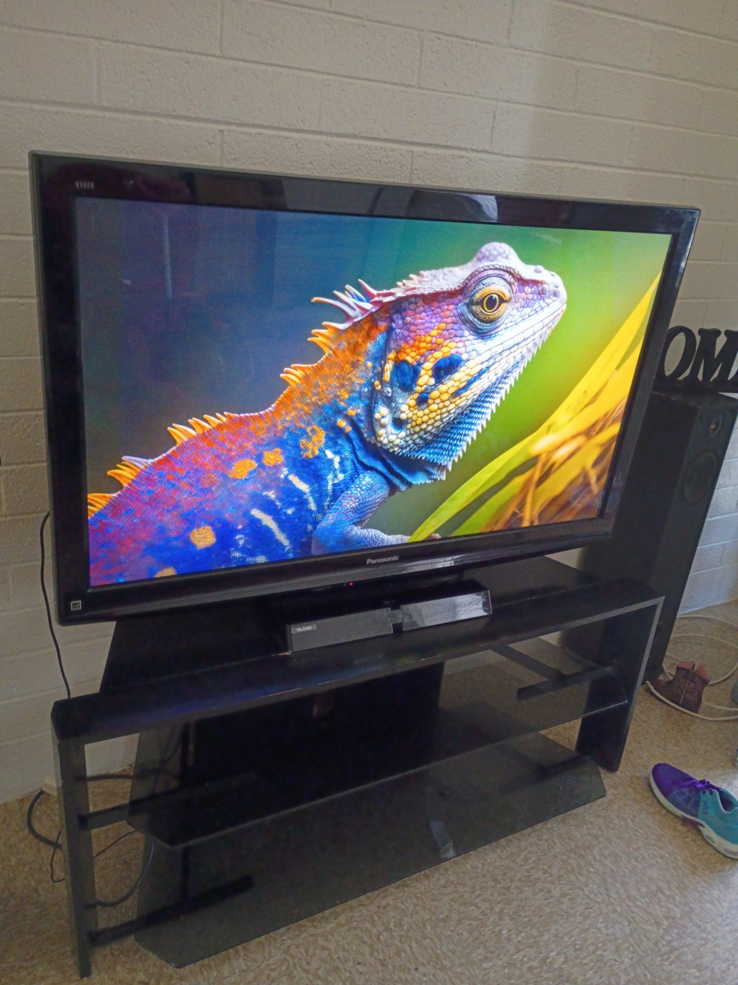 50 in plasma Panasonic hdtv with tv stand