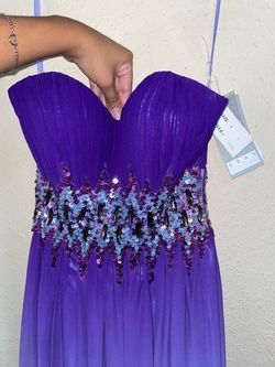 Long purple dress