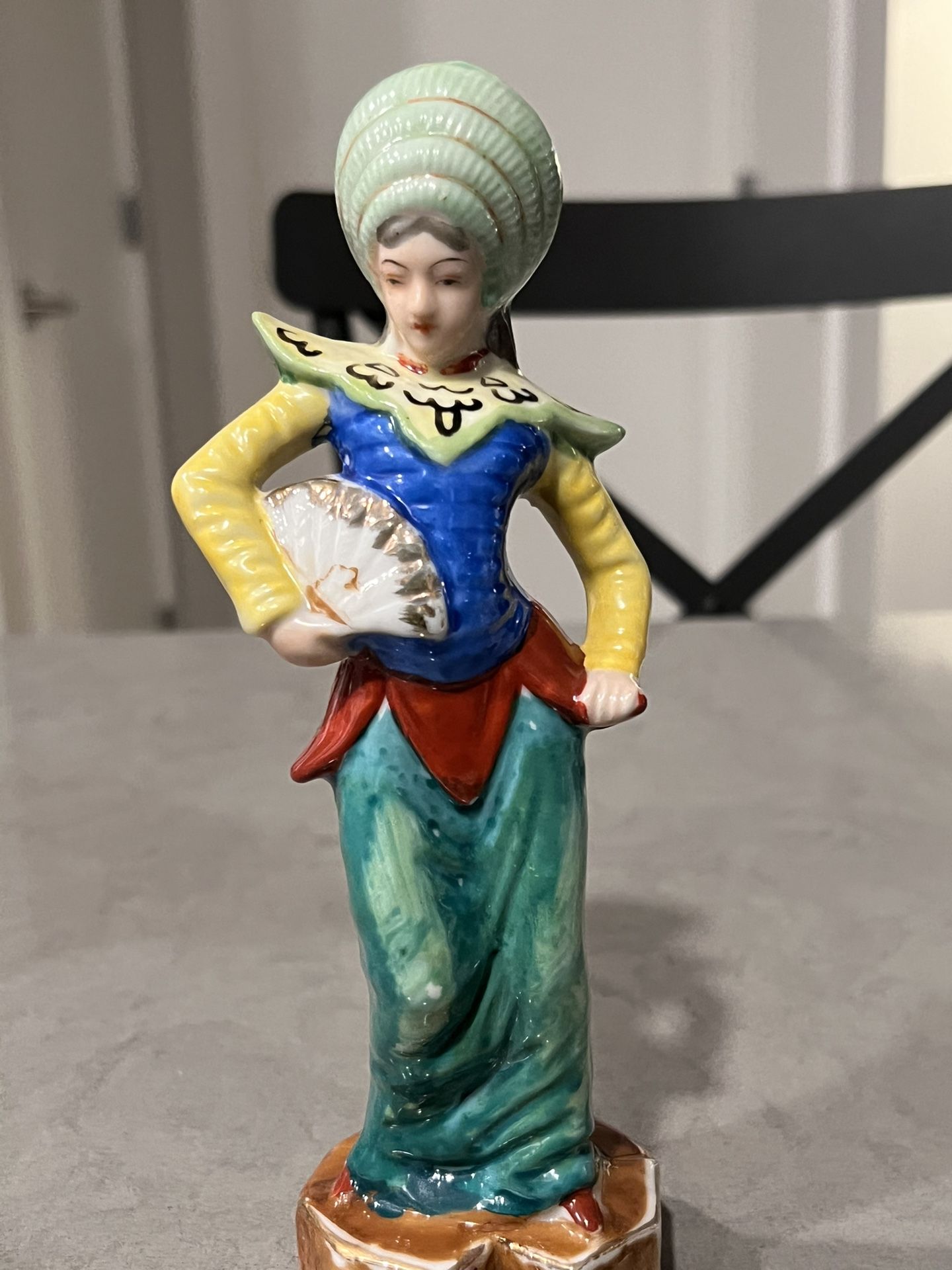 Vintage Glazed Porcelain Figure