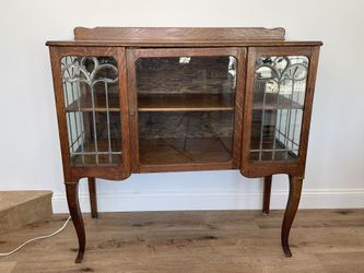 Antique Cabinet - One Of A Kind - Art Nouveau Beauty
