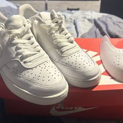 White Nike Court Vision Low