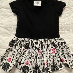 Princess Awesome “Treblemaker” Rock On Onesie Toddler Dress Size 18 Months