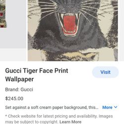 Gucci Tigger Print Wallpaper 