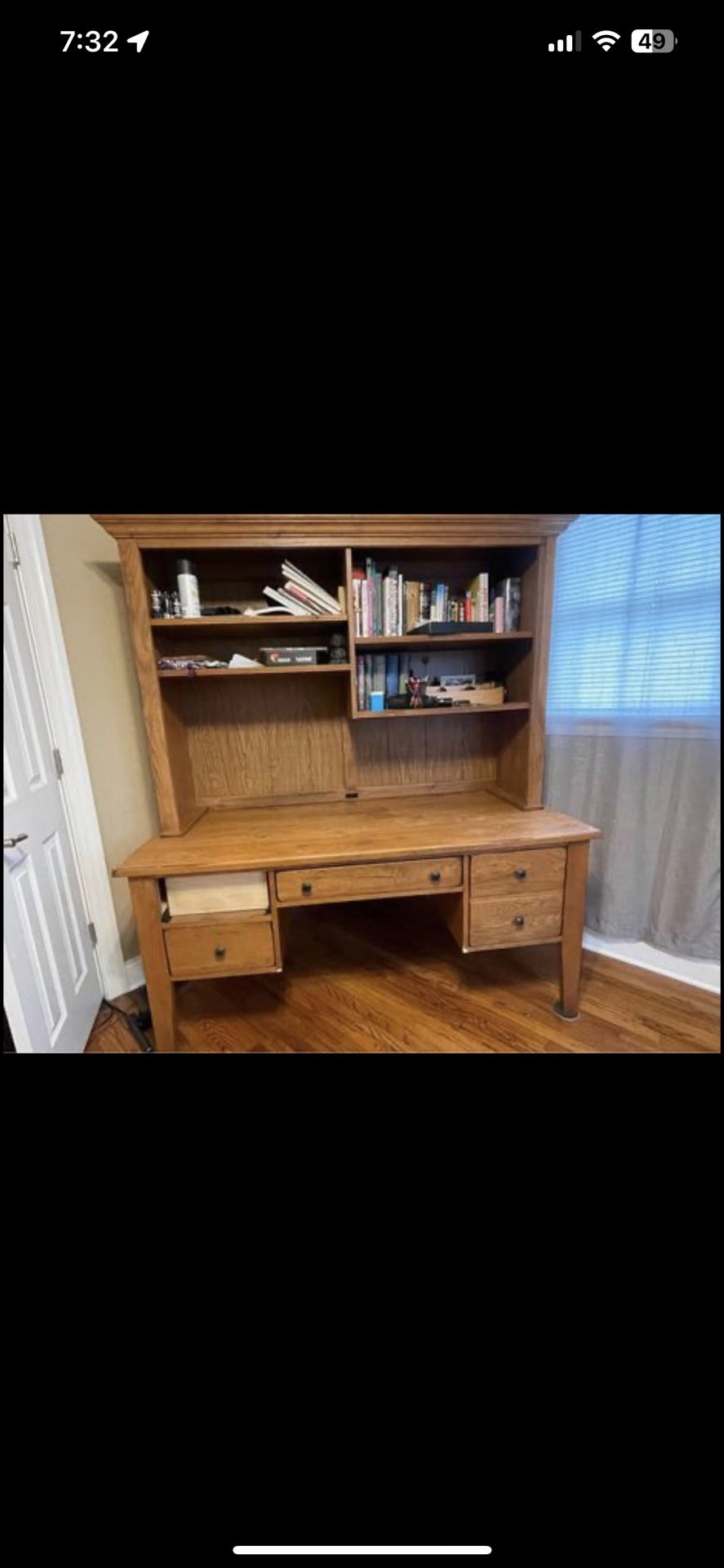Wood Book Case/TV Stand