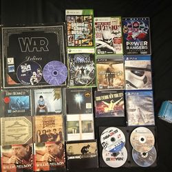 Video games/ vinyl/ CD/ DVD's some new some used