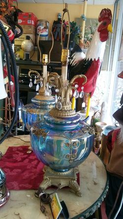 Table. Lamps