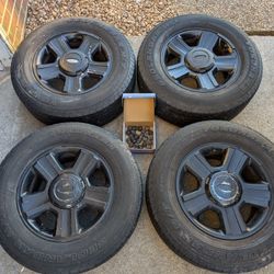 L@@K! 255/65R17 Yokohama Geolandar H/T Tires on OEM Stock F-150 6-lug Rims