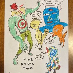 Original Daniel Johnston Art With COA