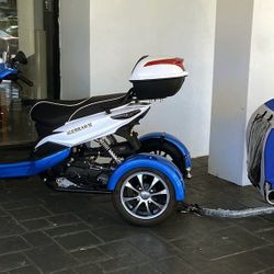 3 Wheel Motor Bike With Pet Carrier 