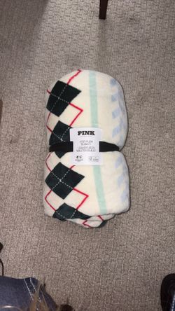 Pink Victorias Secret Plush Blanket 