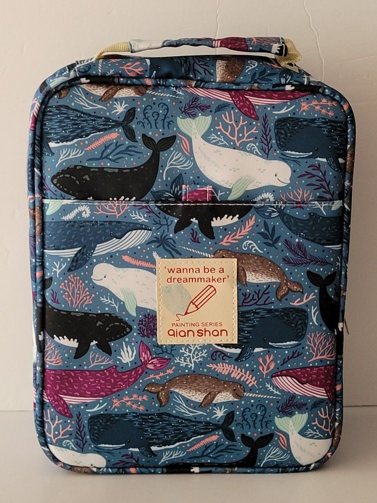 Qian Shan Wanna Be A Dreammaker Painting Series WHALES Artist Case W/Marker Set INCLUDED, See Pics. Enhance your artistic experience with the Qian Sha
