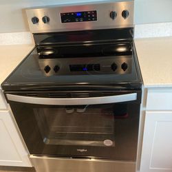 30in Whirlpool Glass top 4 Burners Electric stove