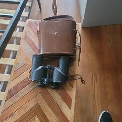 Binoculars and Case