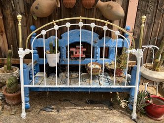 Iron headboard vintage 50 years old
