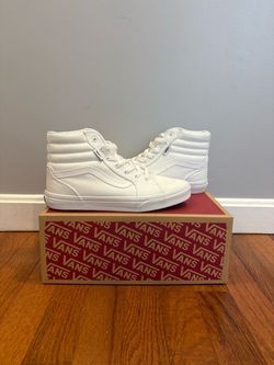 Vans White High-Top Sk8-Hi Sneakers