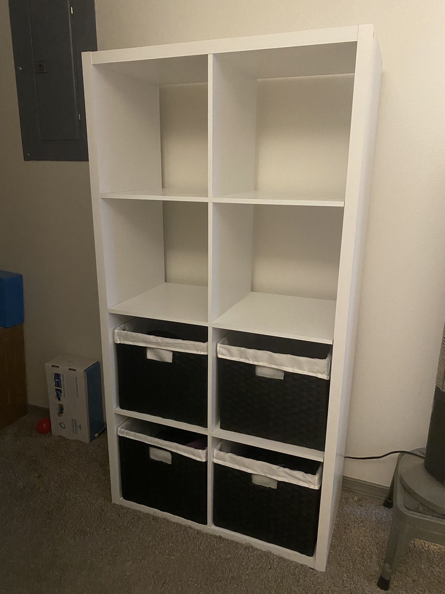 Bookshelf / Storage Cubes + Baskets