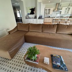 interiordefine dixon slipcovered sectional 4 seat with chaise