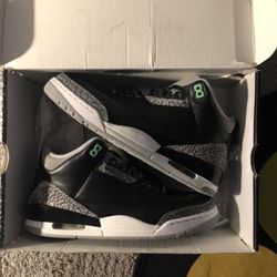 Jordan’s 3 Green glow New 