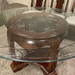 Large round dining table