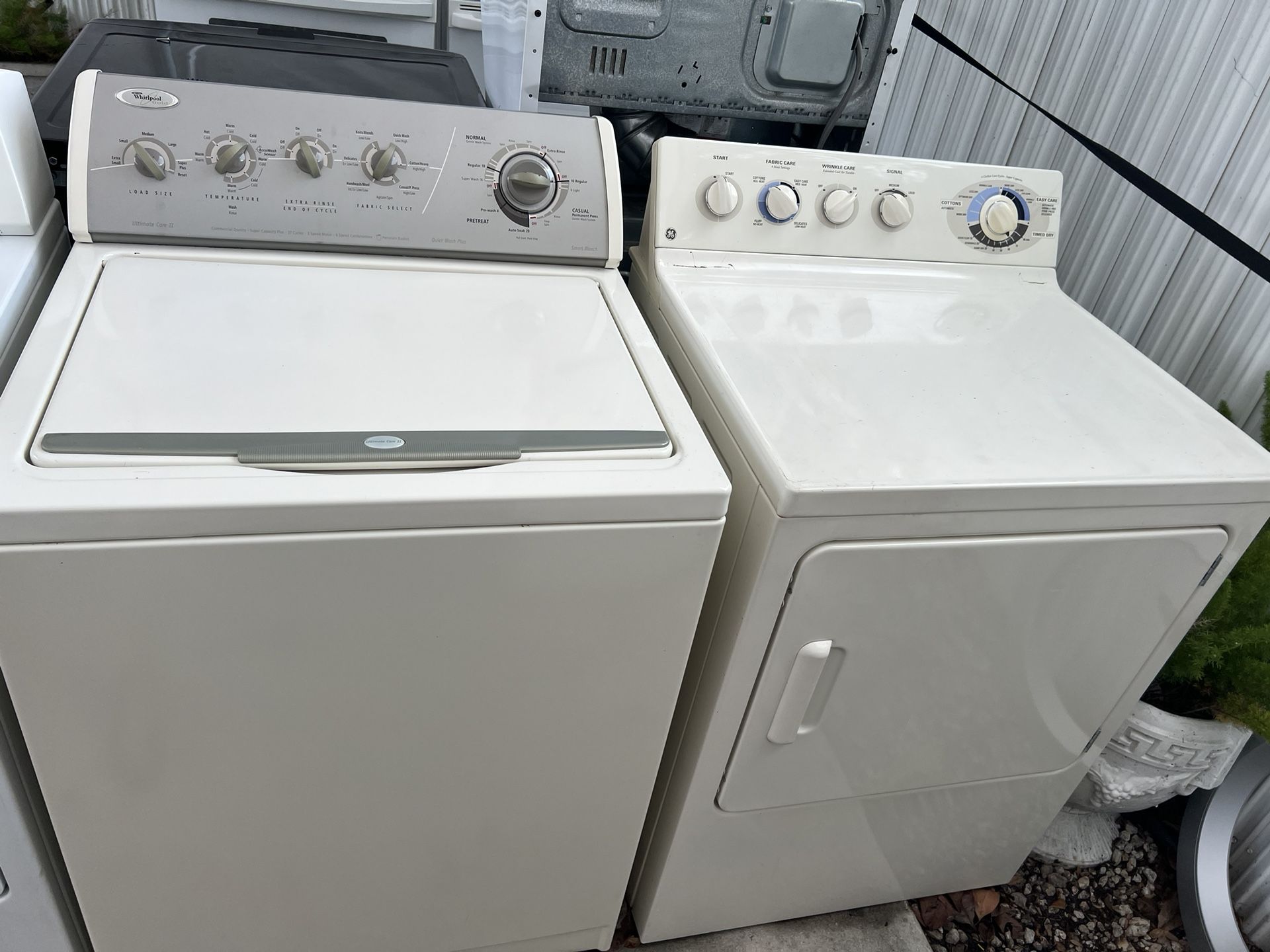 GE And Whirlpool Laundry Washer And Dryer 