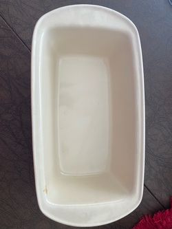 Good Cook Red/White Ceramic Stoneware Loaf Pan