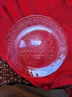 Neiman Marcus Glass Christmas Platters
