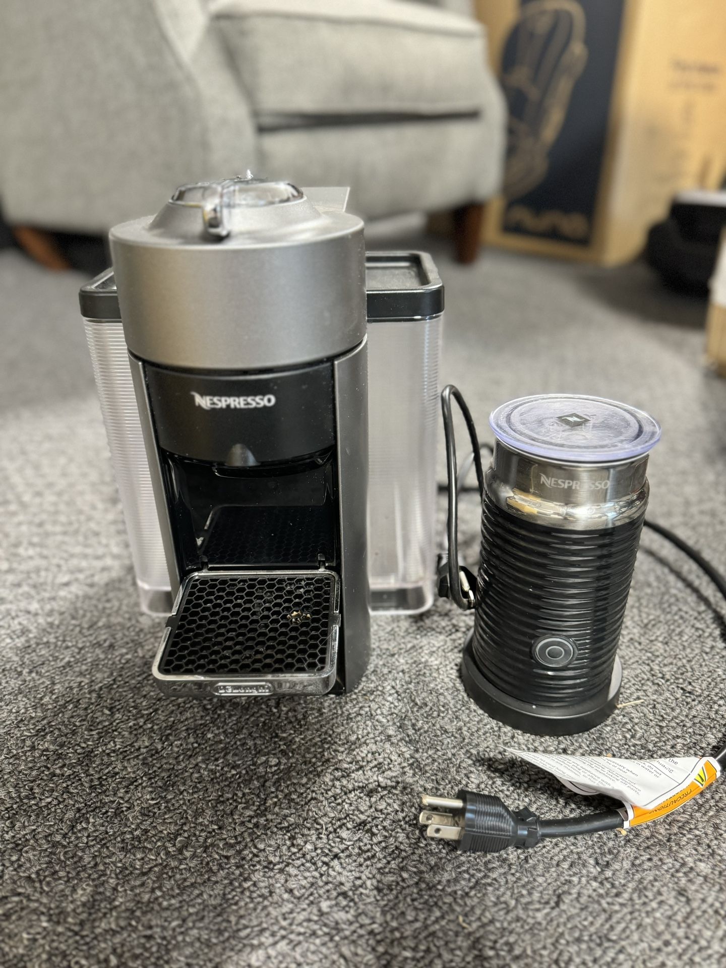 Nespresso Vertuo Machine + Milk Frother