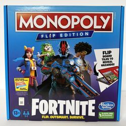 NEW MONOPOLY Flip Edition: Fortnite Board Game