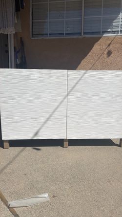 Two-Door Storage Cabinet with Wood Top