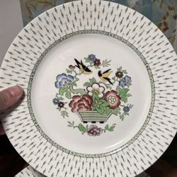 Antique WHIELDON WARE F. WINKLE- CLIVE, MADE IN ENGLAND 4 8” Salad Plates 1 4”