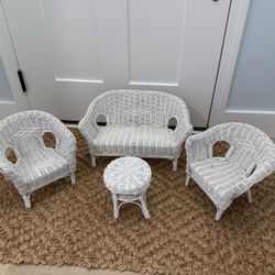 Wicker Doll Set 