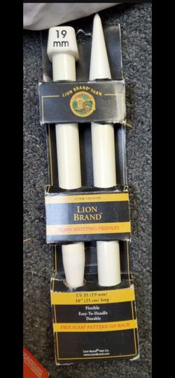 Scarf nitting needles lion brand