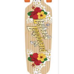 Wholesale Prices  Layback Longboards Bamboo Wahini Drop-Through Longboard Complete Skateboard - 9.5" x 41"