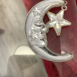 HALF MOON  WITH DANGLING STAR CHARM