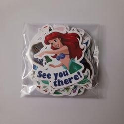 PRINCESS ARIEL 34 PC STICKERS 