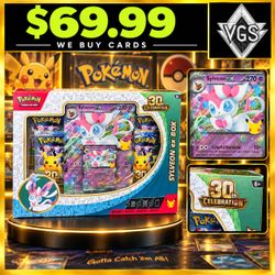 Pokemon 30th Celebration Sylveon ex Box Sealed