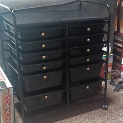 Hair , Make-up , or  Nail  Professionals Cart  W / Wheels