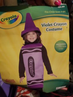 Purple crayon costume