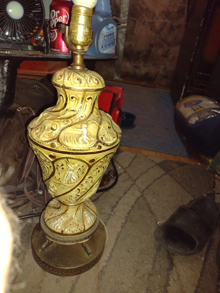 Vintage Capodimonte Lamp Made In Italy