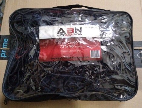 LARGE CARGO NET 72IN. 96IN. ABN AUTO BODY NOW