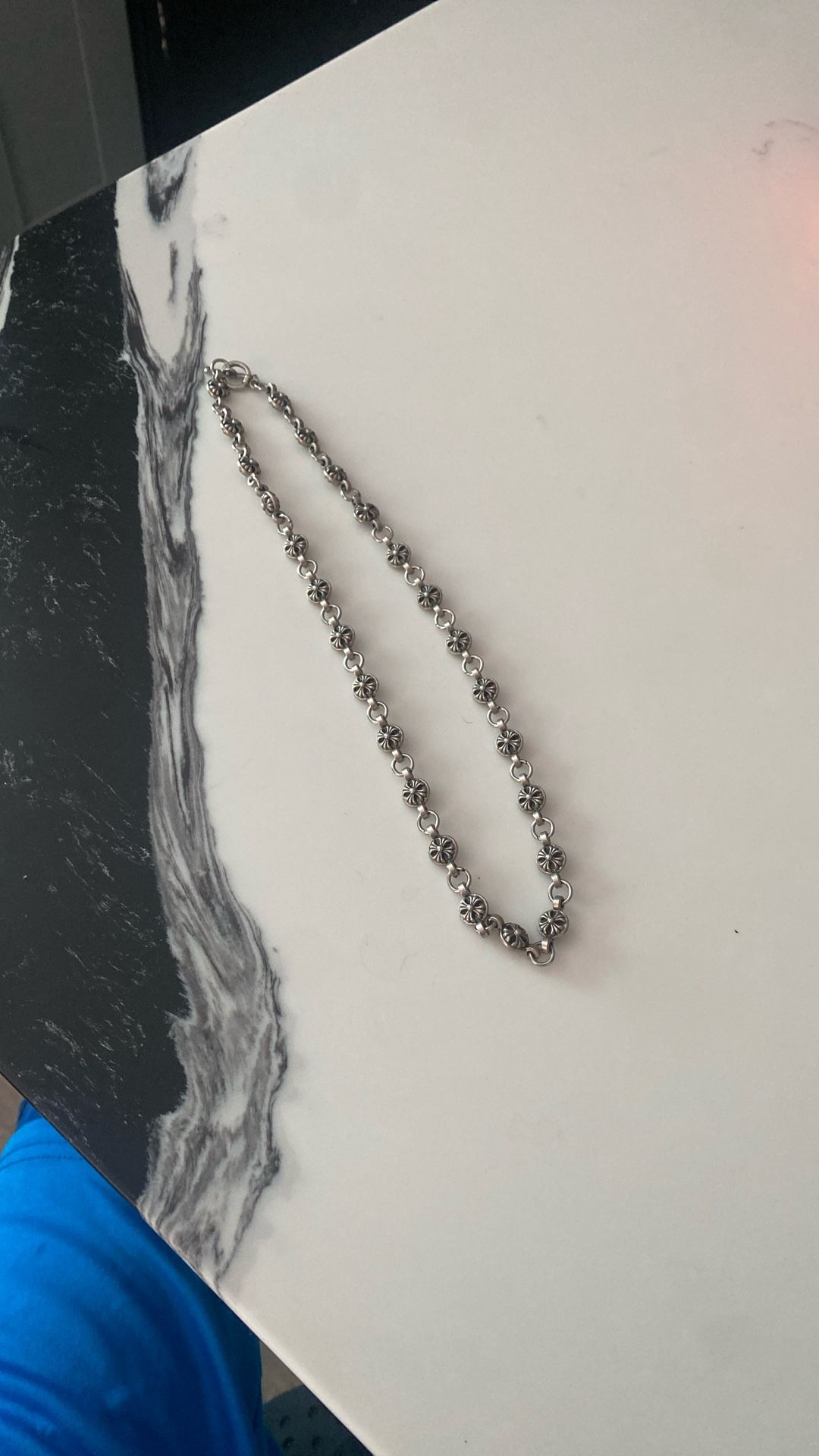 crome hearts necklace (authenticated) no pendant with recipe