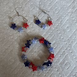 Homemade, Handmade, Spiral Bracelet & Earrings 