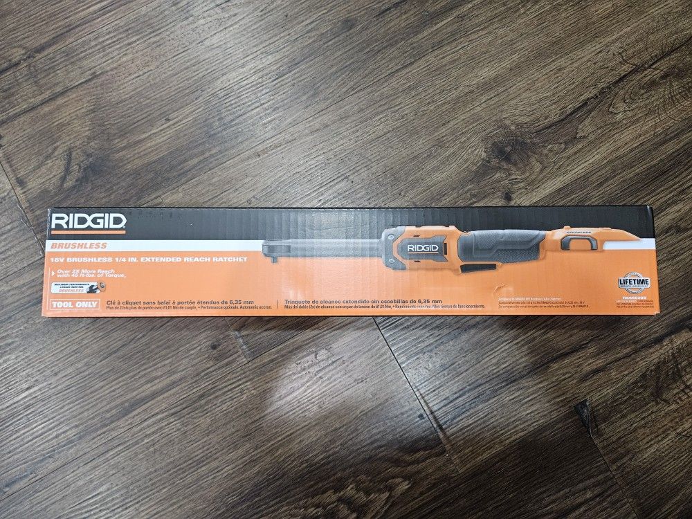 Ridgid 1/4in Extended Ratchet