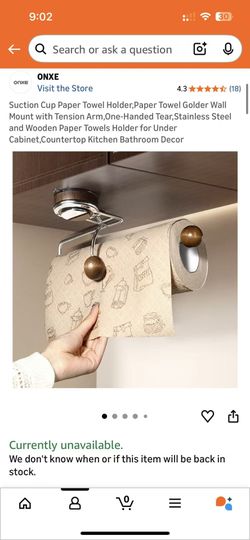 Suction Cup Kitchen Towel Holder